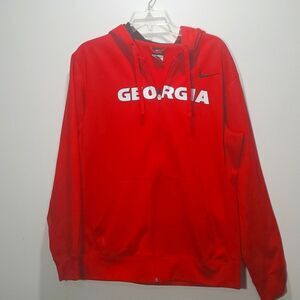 NIKE Georgia Bulldogs Full-Zip Fan Alumni Student Hoodie Medium